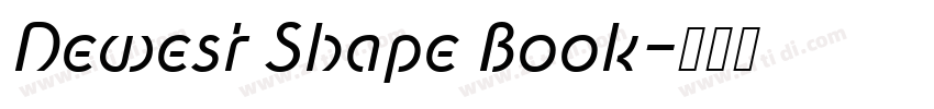 Newest Shape Book字体转换